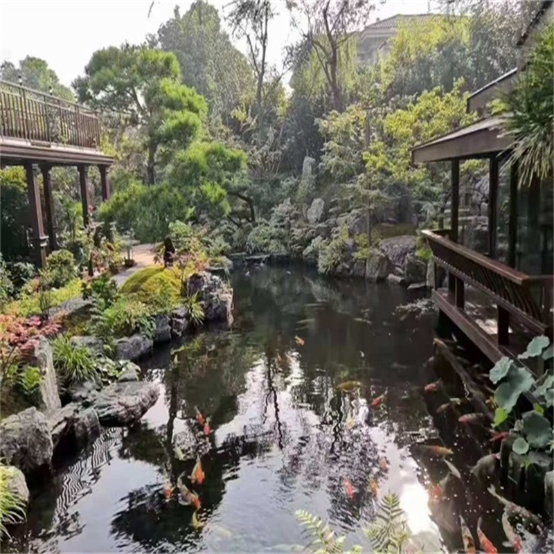 衢州庭院假山鱼池样式